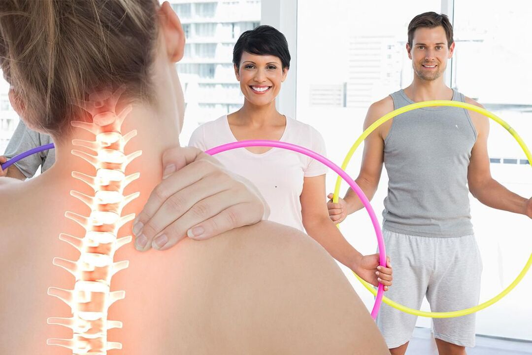 Active lifestyle with osteochondrosis.
